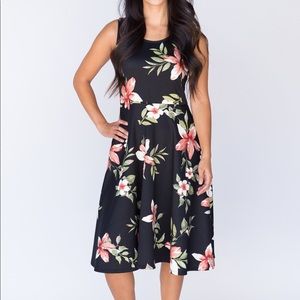Black floral Agnes & Dora Fisher dress
